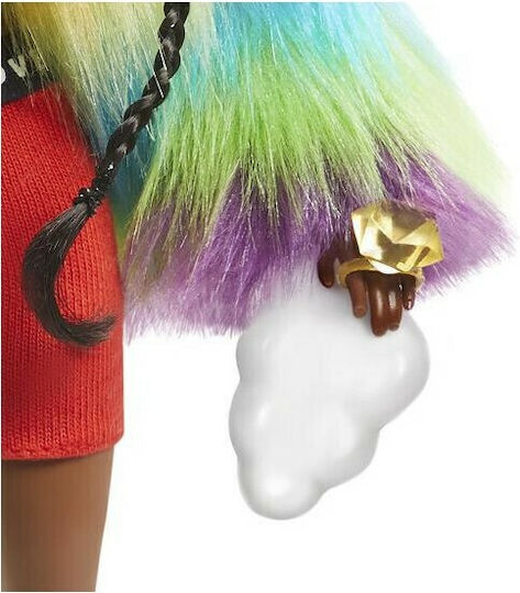 Barbie Rainbow Coat Κούκλα Extra για 3+ Ετών
