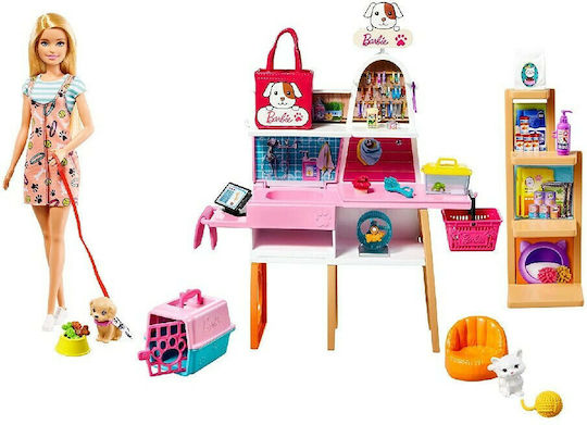 Barbie Pet Shop Doll Set for 3+ years+ Years