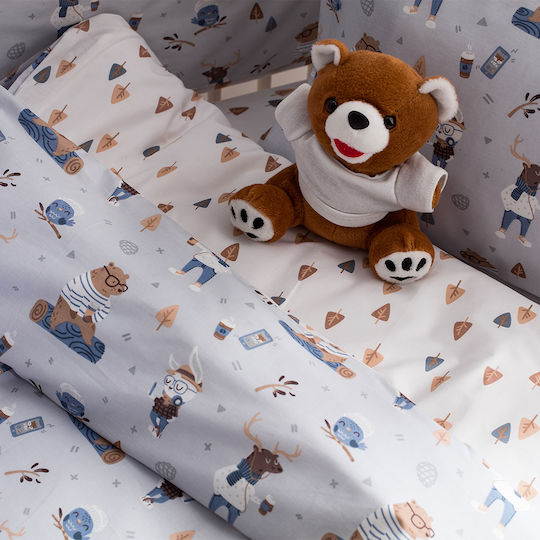 Vesta Home Woodland Pătură pentru bebeluși din poliester Ciel 120x160cm