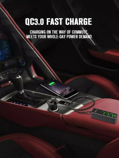 Ldnio C61 Car Charger 35W with Ports 4xUSB-A Black Color