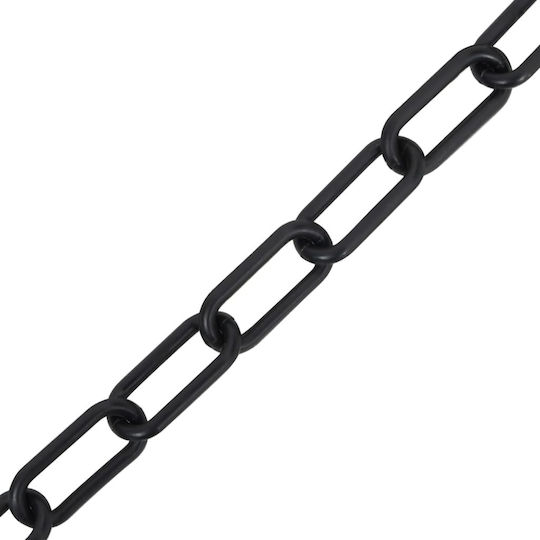 vidaXL Plastic Traffic Chain Black Ø8 L30m