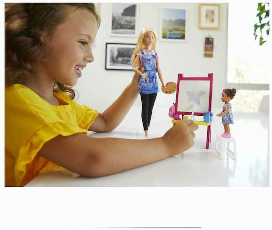 Barbie Profesoară de Arte Plastice Set de păpuși pentru 3+ ani+ Ani