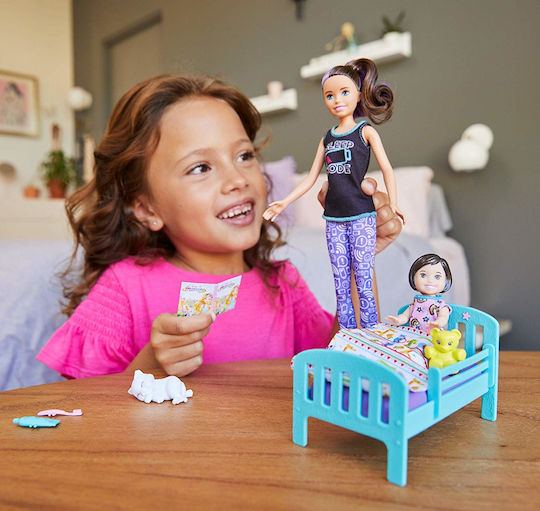 Barbie Skipper Babysitters - Schlafenszeit Puppenset für 3+ Jahre alt+ Jahre