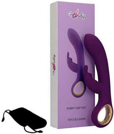 Toyz4lovers Handy Rabbit Hot Grip Δονητής Rabbit 19cm Purple