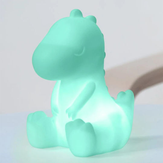 Kiokids Led Παιδικό Διακοσμητικό Φωτιστικό Dino Πράσινο 16x8x11εκ.