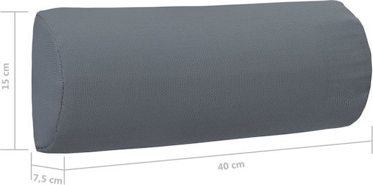 vidaXL Pernă Pentru Pat De Soare Cu Spătar Gri 40x40cm