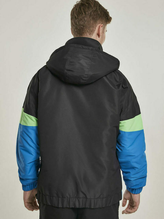 Urban Classics Men's Winter Jacket Windproof Black / Blue