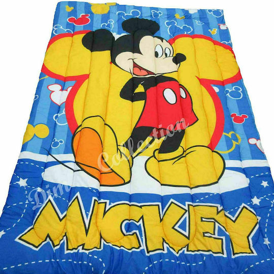 Dimcol Kinderdecke Beidseitig Einzel Mickey 026 160x250cm