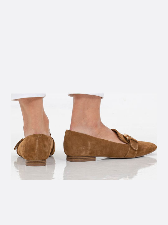 Alaya Women's Loafers in Tabac Brown Color
