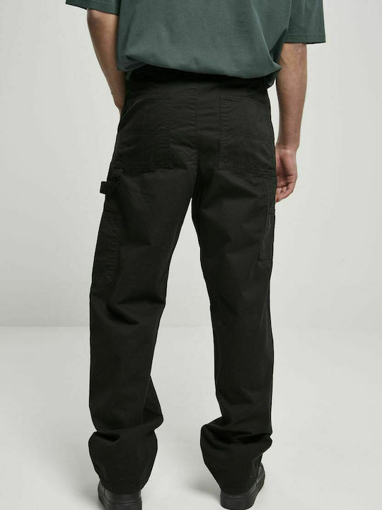 Urban Classics Men's Trousers Chino in Loose Fit Black