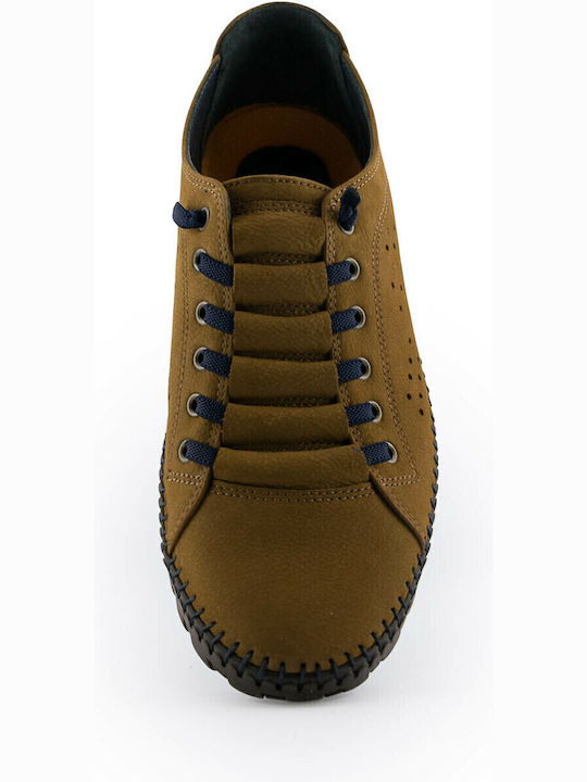 Leder Herren Freizeitschuhe Anatomisch Tabac Braun