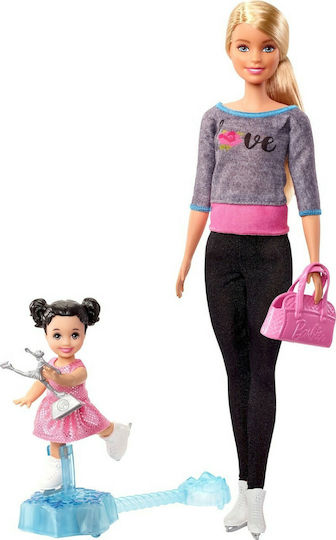 Barbie Ice-Skating Coach Doll Set for 3++ Years