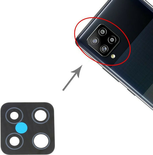 Camera Lens Glass Black for Galaxy A42