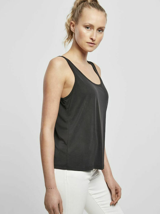 Damen Bluse Ärmellos Schwarz