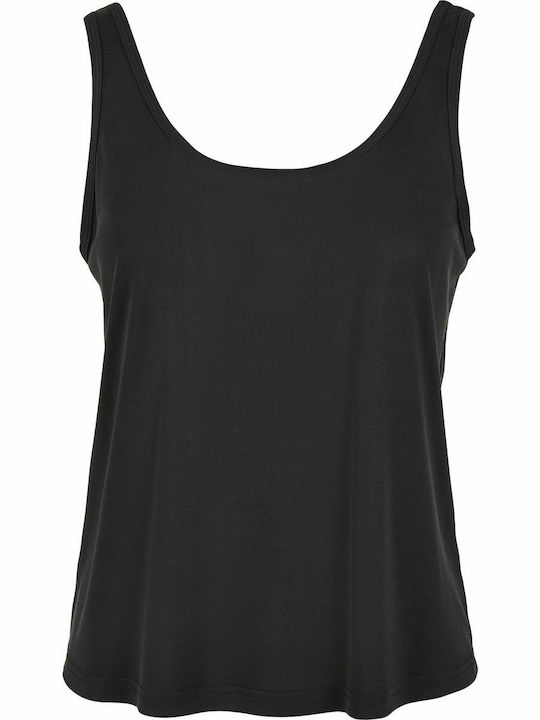 Damen Bluse Ärmellos Schwarz