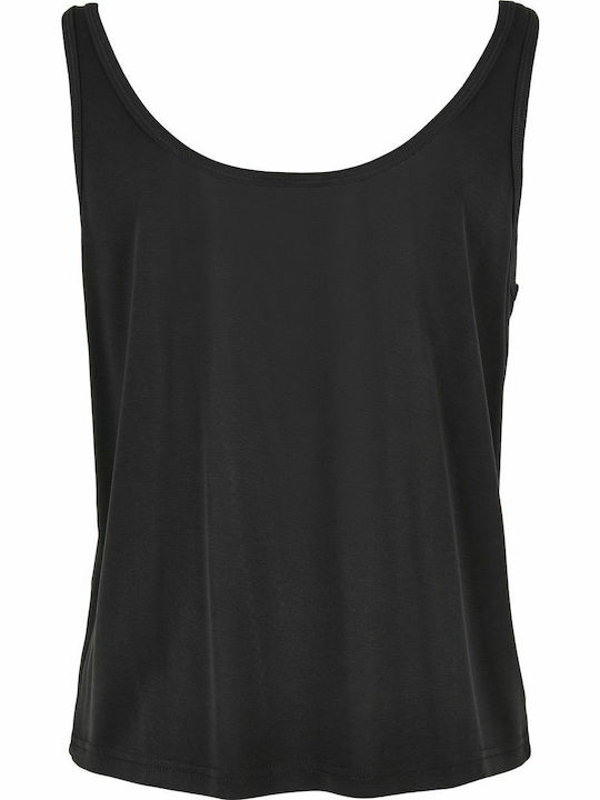 Damen Bluse Ärmellos Schwarz