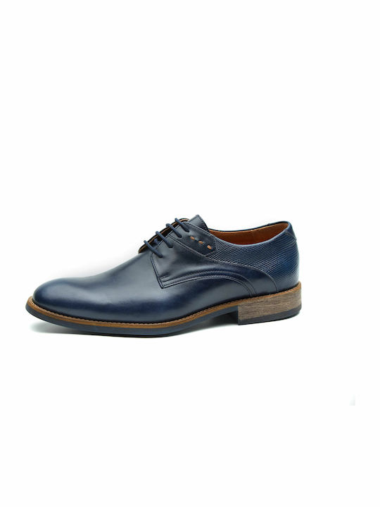 Men's Leather Casual Shoes Blue