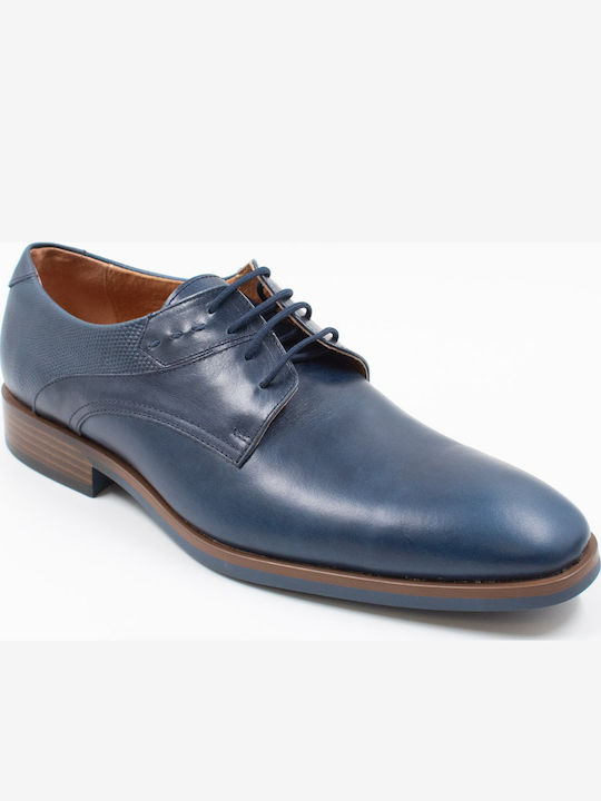 Men's Leather Casual Shoes Blue