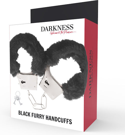 Darkness Pleasure Furry Handcuffs Handschellen Black
