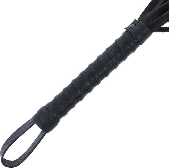 Darkness Short Black Flogger Whip in Black Color