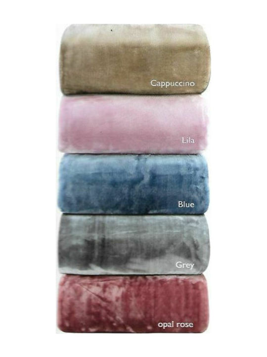 Adam Home 802 Blanket Velvet Single 160x220cm. AH-60183080255 Cappuccino