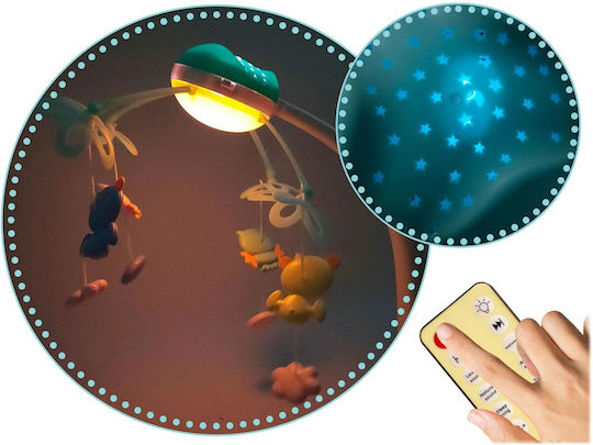 Ricokids Μόμπιλε Κούνιας με Μουσική και Προτζέκτορα Καρουζέλ