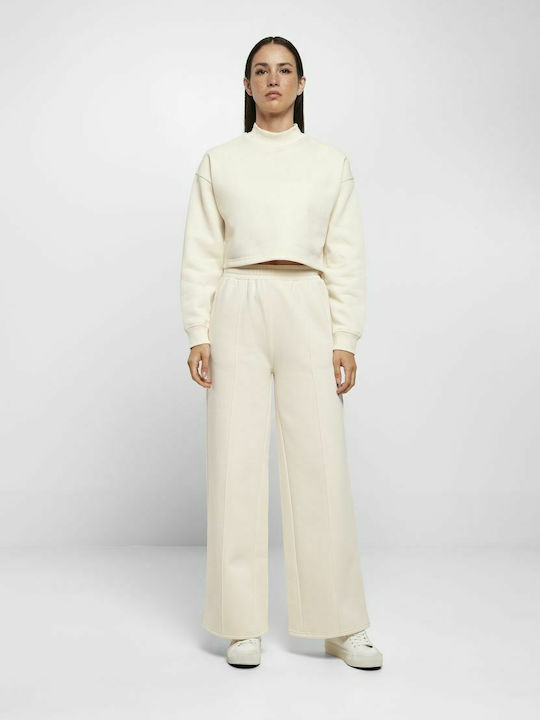 Cropped Women's Sweatshirt White
