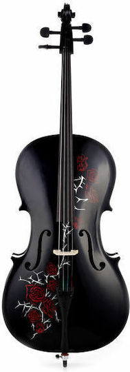 Thomann Red Rose Cello 4/4 Βιολοντσέλο με Θήκη και Δοξάρι