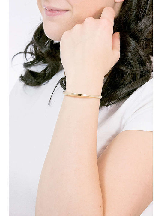 Daniel Wellington Women's Gold Plated Steel Handcuffs Bracelet Classic Small