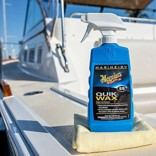Meguiar's Marine Quik Wax Clean & Protect Καθαριστικό Σκάφους 473ml