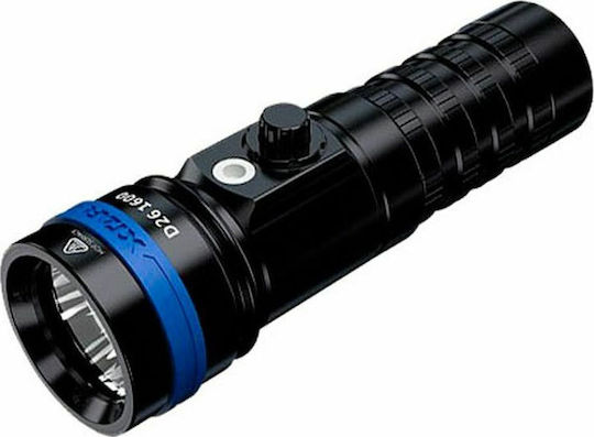 XTAR Diving Safety Light Rechargeable LED with Brightness 1600lm for Maximum Depth 100m 20805 Full Set