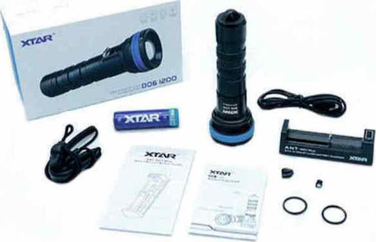 XTAR D28 Φακός Κατάδυσης LED με Φωτεινότητα 3600lm για Βάθος έως 100m