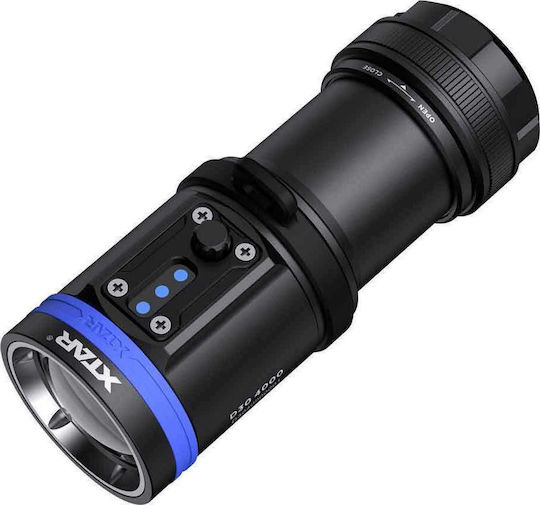 XTAR D30 Φακός Κατάδυσης LED με Φωτεινότητα 4000lm για Βάθος έως 100m