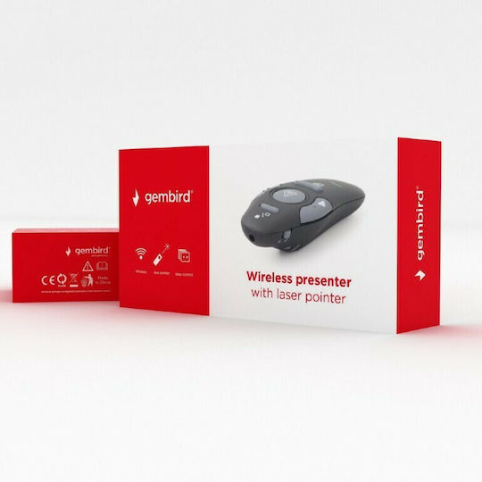 Gembird Präsentierer mit Rot Laser und Slideshow-Tasten