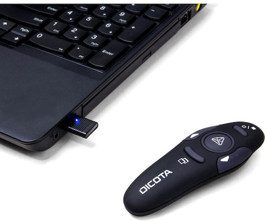Dicota Presenter Pin Point Presenter με Κόκκινο Laser και Πλήκτρα Slideshow