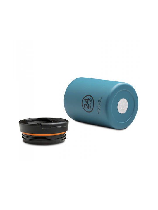 24Bottles Inox Thermo Lunch Box Travel Tumbler Blue 350ml