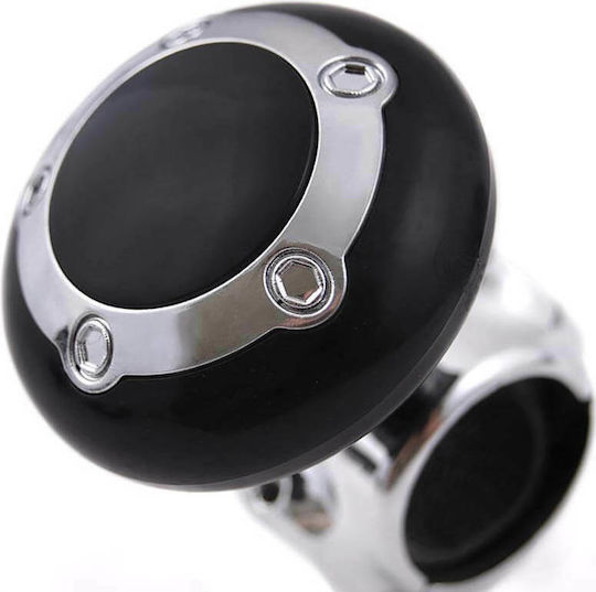 Autoline Lazy Lazy Car Steering Wheel Lazy Steering Wheel Cover Black/Silver