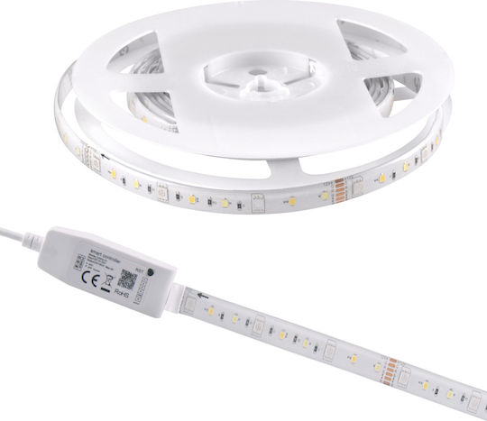 Polux Waterproof Smart LED Strip Wi-Fi 220V RGBW Light 2m with Power Supply & WiFi Controller