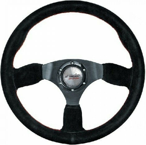 Simoni Racing Volan Auto Turismo Triactin cu Diametru 35cm Argint/Negru