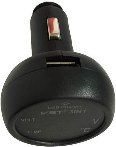 Auto Gs Car Lighter Voltmeter Digital Instrument with USB Charger