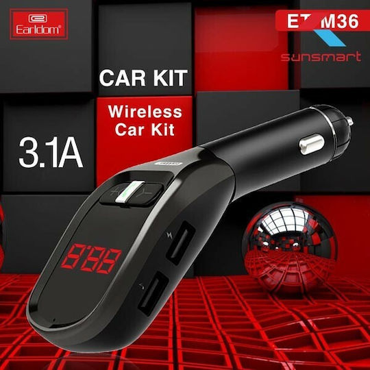 Earldom FM Transmitter Αυτοκινήτου με Bluetooth