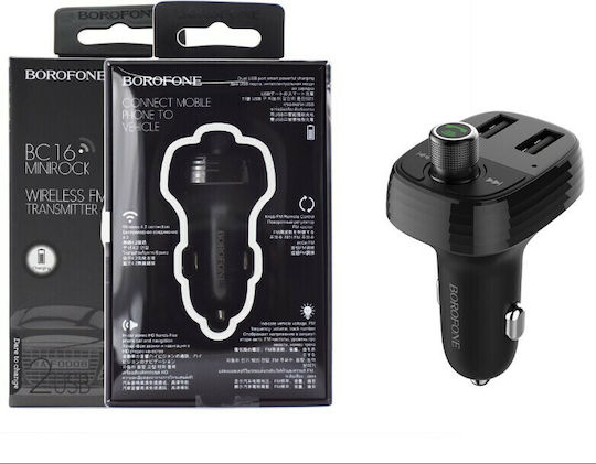 Hoco FM Transmitter Autovehicul BC16 MiniRock cu USB