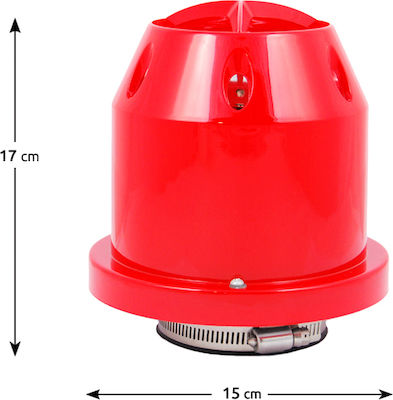 Autoline Airfilter Funnel Open Type Red Universal Φ.75 translates to "Phi 0.75" in English