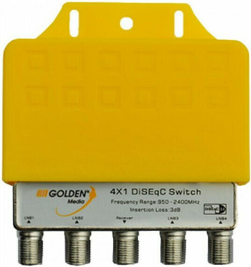 Golden Media Golden Media, 4/1DISEQC, 4x1 DiSEqC Switch Διακλαδωτής