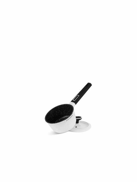 Edenberg Cookware Set of Aluminum with Non-stick Coating White 12pcs