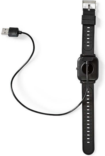 Nedis BTSW002BK 43mm Waterproof Smartwatch with Heart Rate Monitor (Black)
