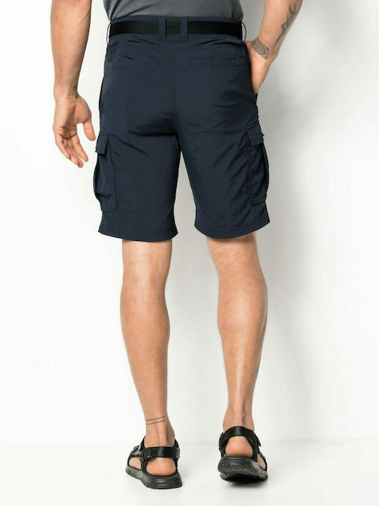 JACK WOLFSKIN Sport Shorts CANYON CARGO BLUE men