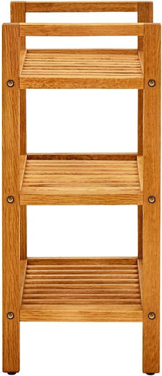 Shoe Organizer with 3 Shelves Oak 50x27x60cm