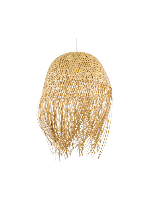 GloboStar Manila Pendant Light Beige Boho Bell with Socket E27 51x51x70cm