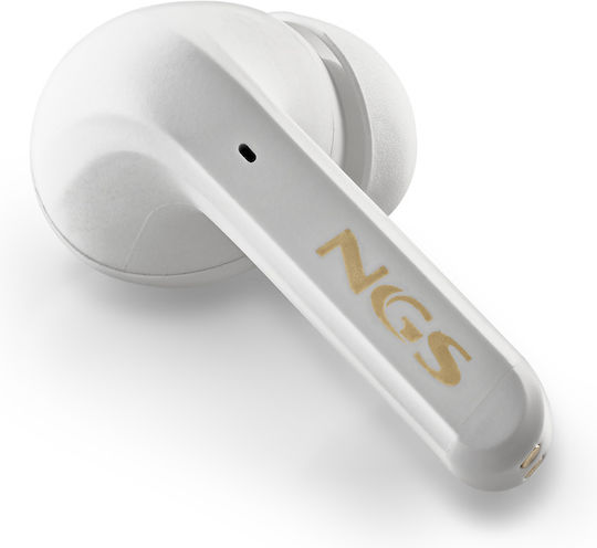 NGS Artica Trophy In-ear Bluetooth Handsfree Earphones with Charging Case White